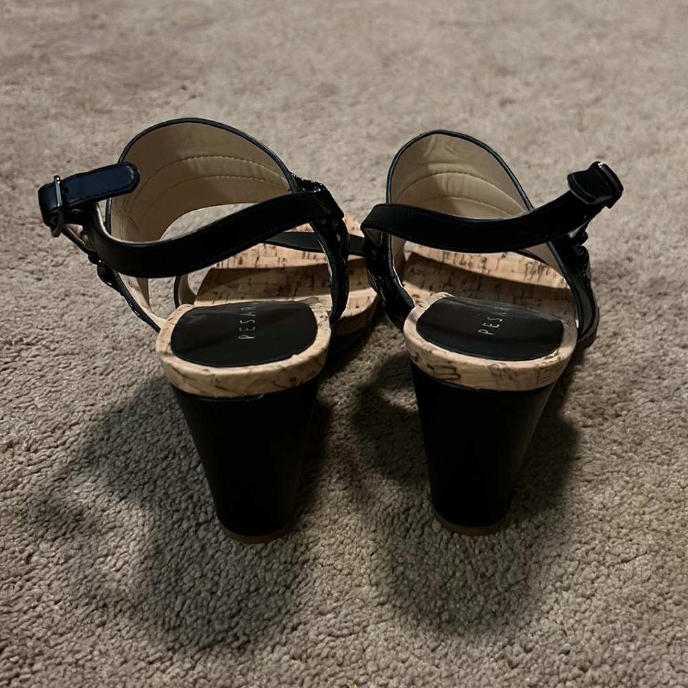 Pesaro wedge sandals size 7.5 - Picture 4 of 9
